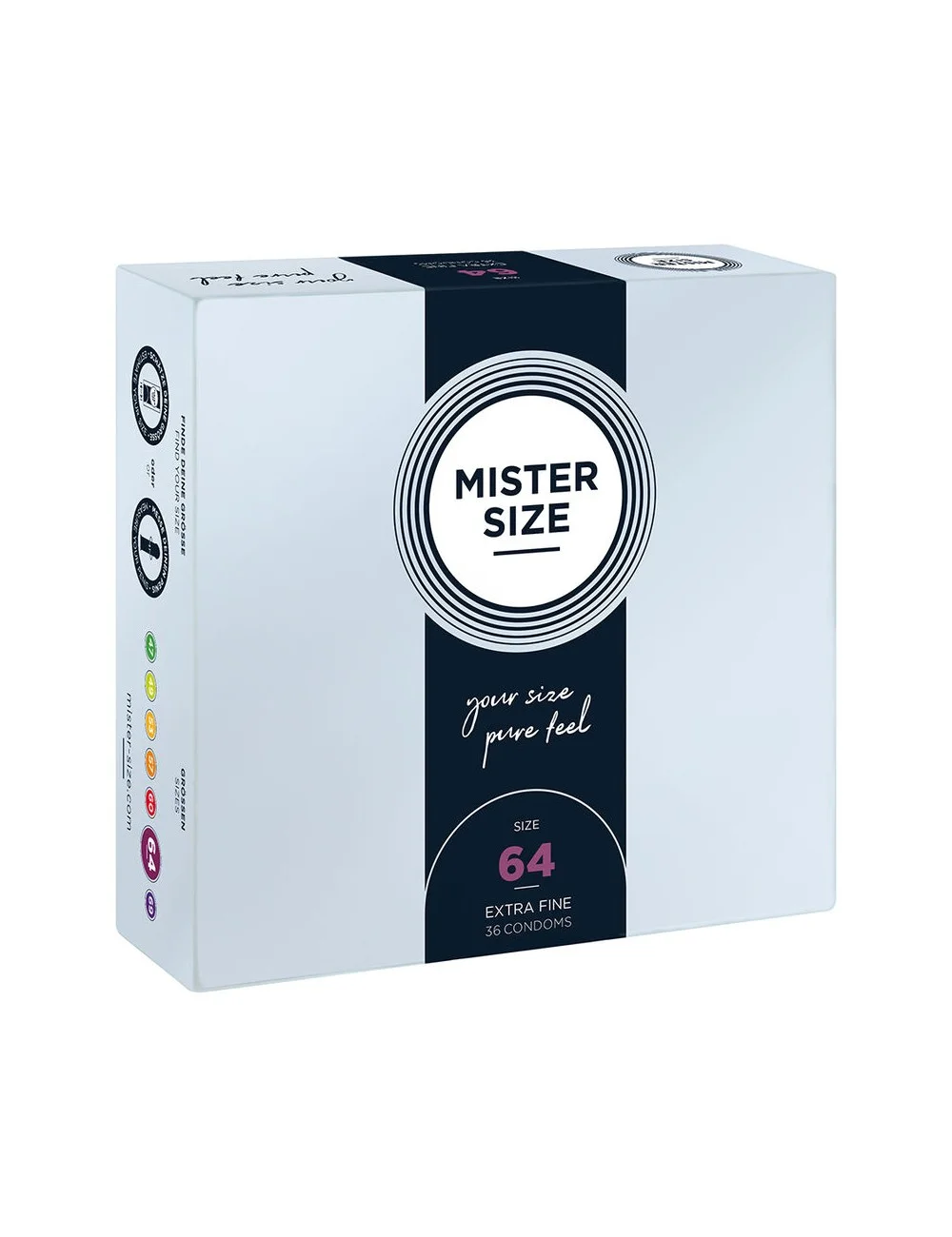 MISTER SIZE - PRESERVATIVI TAGLIA XXL 64 MM (36 UNITÀ) MISTER SIZE - PRESERVATIVI TAGLIA XXL 64 MM (36 UNITÀ)