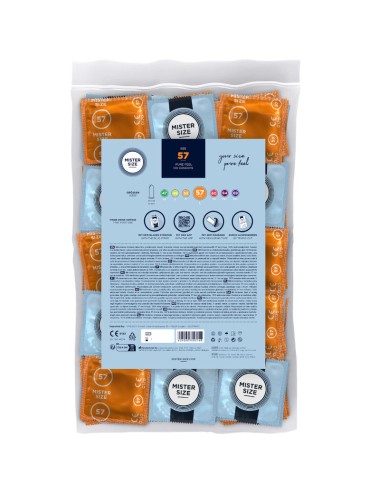 MISTER SIZE - PRESERVATIVO TAGLIA L 57 MM (100 UNITÀ)