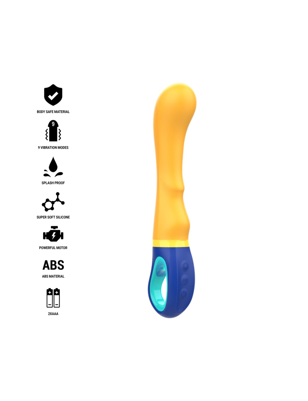 INTENSE - SHAGGY VIBRATORE G-SPOT GIALLO INTENSE - SHAGGY VIBRATORE G-SPOT GIALLO