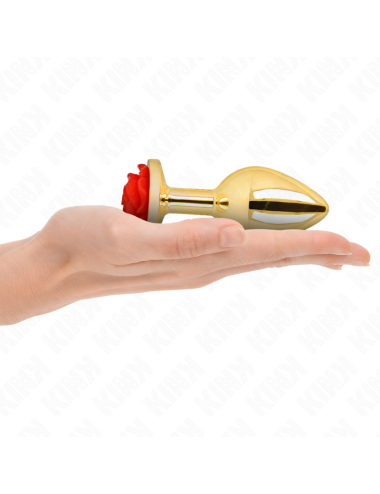 KINK - PLUG ANALE ORO ROSA ROSSO TAGLIA L