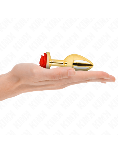 KINK - PLUG ANALE ORO ROSA ROSSO TAGLIA M