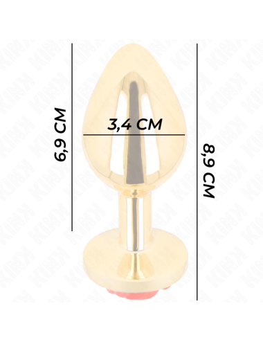 KINK - PLUG ANALE ORO ROSA ROSSO TAGLIA M
