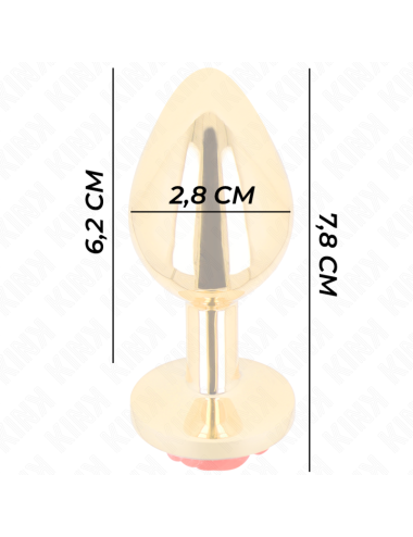 KINK - PLUG ANALE ORO ROSA ROSSO TAGLIA S