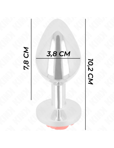 KINK - PLUG ANALE ROSA ROSSO TAGLIA L