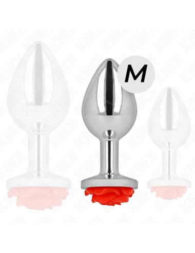 KINK - PLUG ANALE ROSA ROSSO TAGLIA M