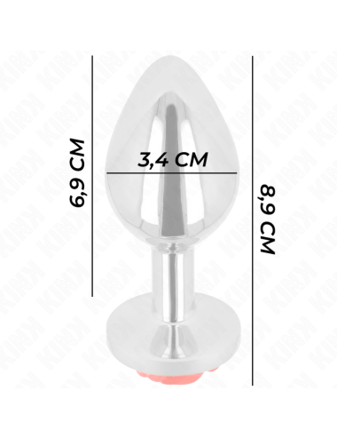 KINK - PLUG ANALE ROSA ROSSO TAGLIA M