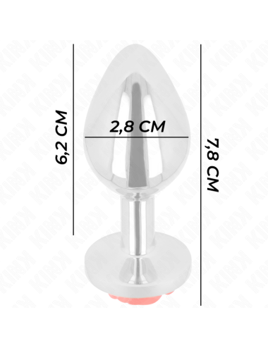 KINK - PLUG ANALE ROSA ROSSO TAGLIA S