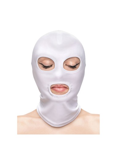 NS NOVELTIES - FETISH & FASHION OCCHI E BOCCA CAPPUCCIO NYLON BIANCO