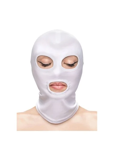 NS NOVELTIES - FETISH & FASHION OCCHI E BOCCA CAPPUCCIO NYLON BIANCO