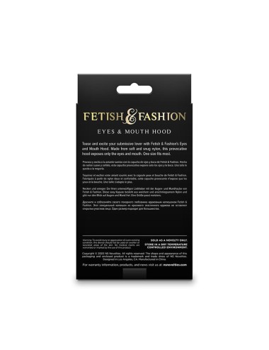 NS NOVELTIES - FETISH & FASHION OCCHI E BOCCA CAPPUCCIO NYLON BIANCO