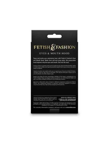 NS NOVELTIES - FETISH & FASHION OCCHI E BOCCA CAPPUCCIO NYLON BIANCO