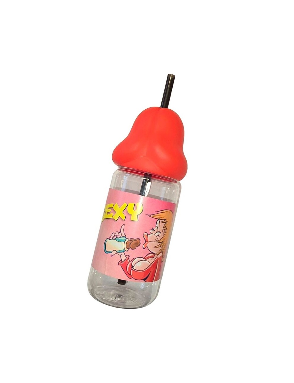 DIABLO PICANTE - BIBERON A FORMA DI PENE 360 ML ROSSO DIABLO PICANTE - BIBERON A FORMA DI PENE 360 ML ROSSO