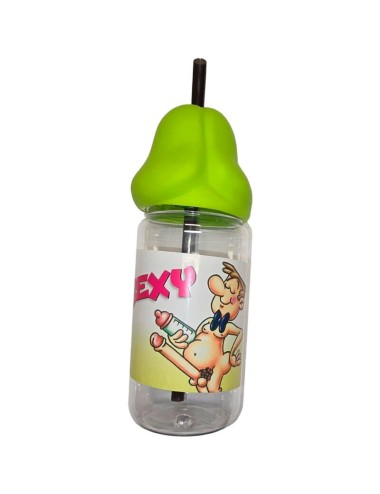 DIABLO PICANTE - BIBERON A FORMA DI PENE 360 ML VERDE