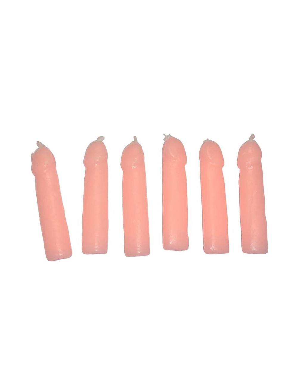 DIABLO PICANTE - 6 CANDELE A FORMA DI PENE CARNE DIABLO PICANTE - 6 CANDELE A FORMA DI PENE CARNE