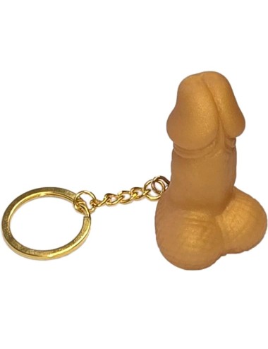 DIABLO PICANTE - PORTACHIAVI A FORMA DI PENE DORATO