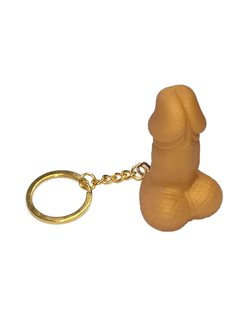 DIABLO PICANTE - PORTACHIAVI A FORMA DI PENE DORATO