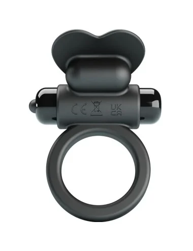 PRETTY LOVE - DEBONAIRE ANELLO VIBRANTE CONIGLIO 10 VIBRAZIONI NERO