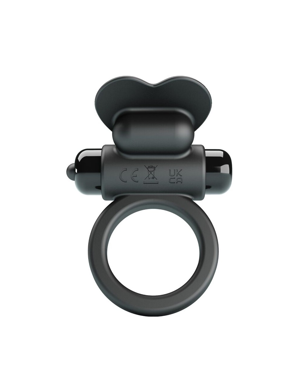 PRETTY LOVE - DEBONAIRE ANELLO VIBRANTE CONIGLIO 10 VIBRAZIONI NERO