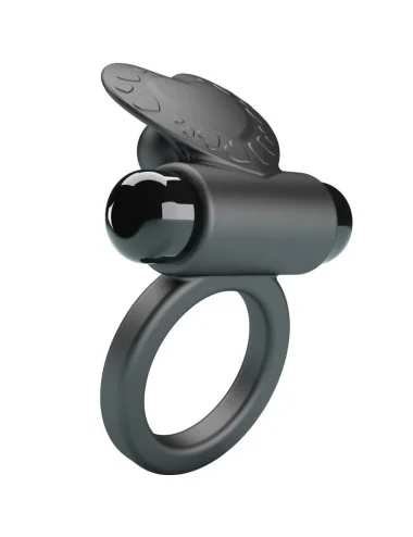 PRETTY LOVE - DEBONAIRE ANELLO VIBRANTE CONIGLIO 10 VIBRAZIONI NERO