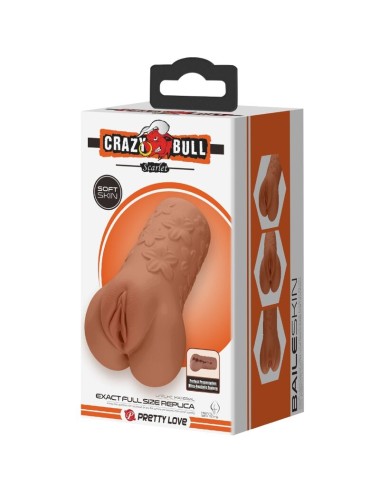 CRAZY BULL - VAGINA E ANO SCARLATTO DESIGN CON FIORI CARNE