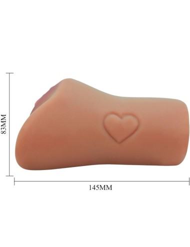 CRAZY BULL - VAGINA E ANO SCARLATTO DESIGN CON CUORE IN CARNE
