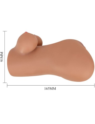 CRAZY BULL - HANNAH DOPPIO MASTURBATORE VAGINA E ANO REALISTICO MULATTO