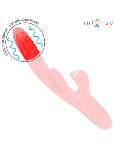 INTENSE - ROSALIA VIBRATORE MULTIFUNZIONE 3 IN 1 ROSSO