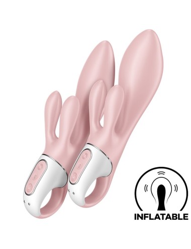 SATISFYER - AIR PUMP BUNNY 3 VIBRATORE GONFIABILE CONIGLIO ROSA