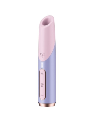 SATISFYER - STIMOLATORE CLITORIDEO BOLD KISS WAVE ROSA / VIOLA