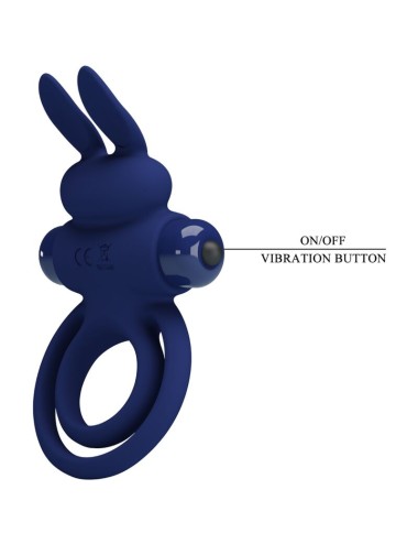 PRETTY LOVE - DAREY DOPPIO ANELLO VIBRANTE CONIGLIO BLU