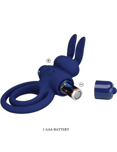 PRETTY LOVE - DAREY DOPPIO ANELLO VIBRANTE CONIGLIO BLU