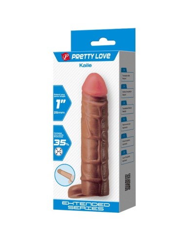 PRETTY LOVE - KAILE GUAINA PER PENE CON ESTENSIONE DA 2,5 CM MULATTO