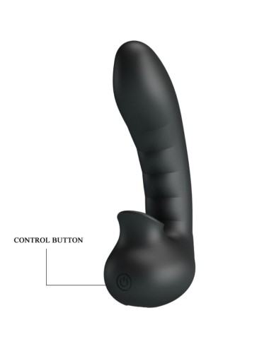 PRETTY LOVE - HOBGOBLIN CUSTODIA PER DITA VIBRANTE 12 VIBRAZIONI + STIMOLATORE CLITORIDE NERO