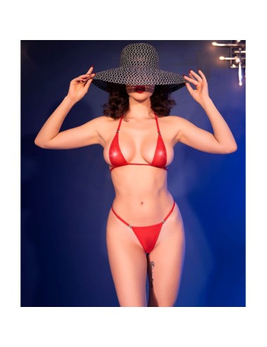 CHILIROSE - CR 4840 MICRO BIKINI ROSSO S/M