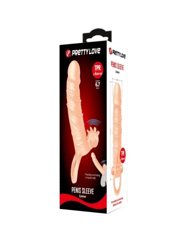 PRETTY LOVE - CONNOR GUAINA PER PENE + STIMOLATORE PER CLITORIDE FLESH