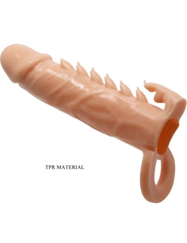 PRETTY LOVE - EMMIT GUAINA PER PENE + STIMOLATORE PER CLITORIDE FLESH