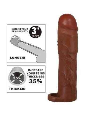 PRETTY LOVE - GUAINA PER PENE GERD CON ESTENSIONE 7,6 CM MULATTO
