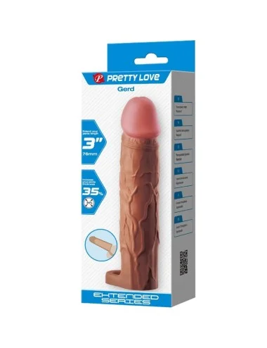PRETTY LOVE - GUAINA PER PENE GERD CON ESTENSIONE 7,6 CM MULATTO