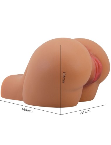CRAZY BULL - VIBRATORE KYLIE ASS CON VAGINA E ANO REALISTICI CARNE TELECOMANDO