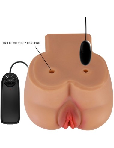 CRAZY BULL - VIBRATORE KYLIE ASS CON VAGINA E ANO REALISTICI CARNE TELECOMANDO