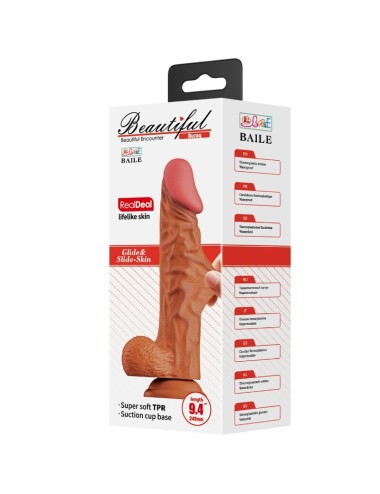 BAILE - DILDO REALISTICO BURAQ 24 CM CARNE