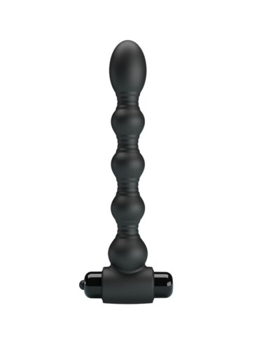 PRETTY LOVE - LYNN SILICONE ANAL PLUG 10 VIBRAZIONI NERO