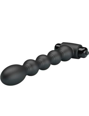 PRETTY LOVE - LYNN SILICONE ANAL PLUG 10 VIBRAZIONI NERO