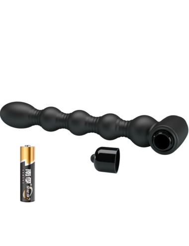PRETTY LOVE - LYNN SILICONE ANAL PLUG 10 VIBRAZIONI NERO