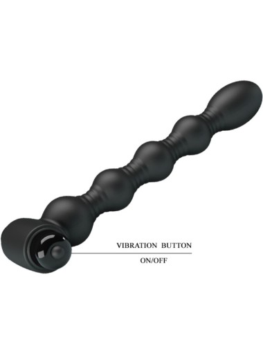 PRETTY LOVE - LYNN SILICONE ANAL PLUG 10 VIBRAZIONI NERO