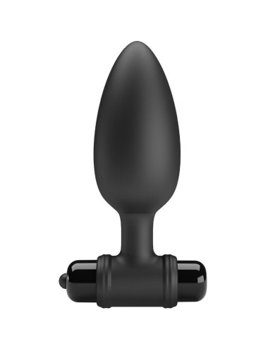 PRETTY LOVE - VIBRA BUTT PLUG 2 PLUG ANALE 10 VIBRAZIONI NERO