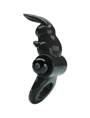 PRETTY LOVE - ANELLO VIBRATORE CONIGLIO ECCITANTE 10 VIBRAZIONI NERO
