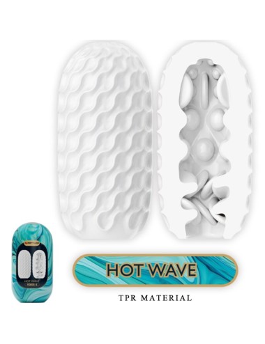 PRETTY LOVE - MASTURBATORE MASCHILE IN SILICONE HOT WAVE BIANCO