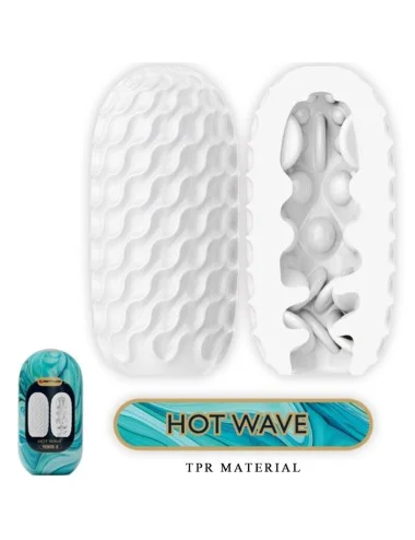 PRETTY LOVE - MASTURBATORE MASCHILE IN SILICONE HOT WAVE BIANCO