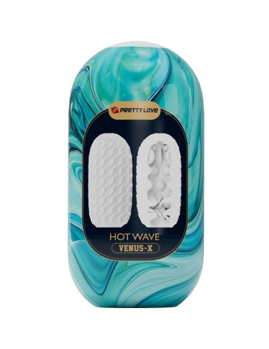 PRETTY LOVE - MASTURBATORE MASCHILE IN SILICONE HOT WAVE BIANCO